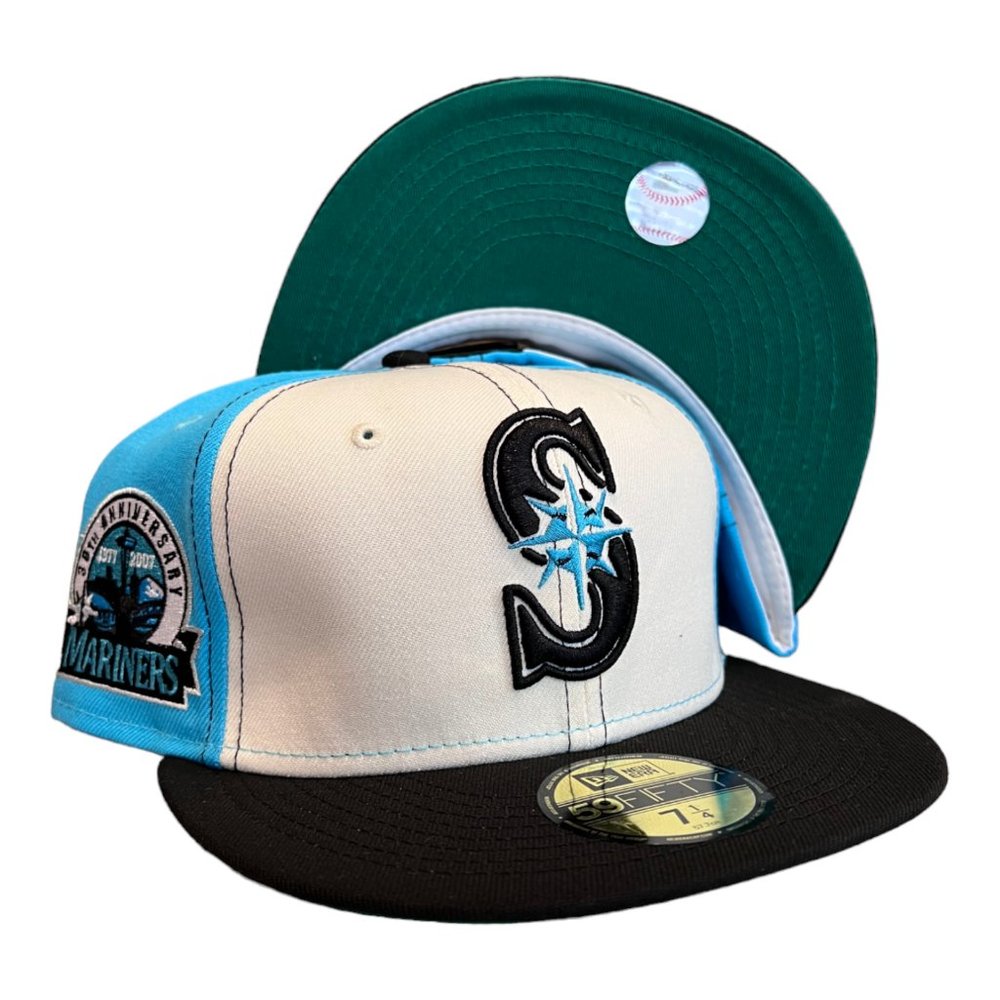New Era Seattle Mariners 59FIFTY Fitted Hat 30th Anniversary Side Patch